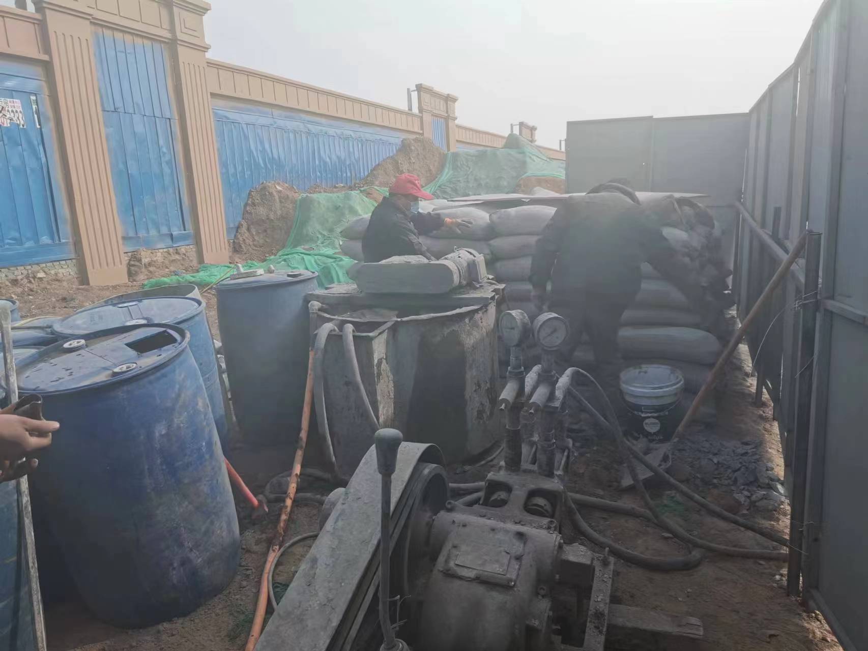 无极地基沉降注浆加固